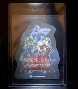 Pokemon Center New York LUGIA SCIZOR ARCANINE HOUNDOOM | Note Card in Toploader - Image 1