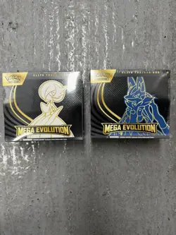 Pokemon TCG Mega Evolution ETB Elite Trainer Box Lucario & Gardevoir Pair Sealed - Image 1