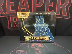 Pokemon TCG Mega Evolution 2025 Lucario ETB Elite Trainer Box Sealed - Image 1