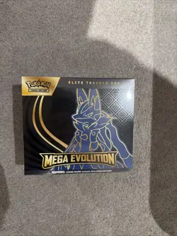 Pokemon TCG: Mega Evolution Elite Trainer Box Lucario New Sealed ETB - Image 1