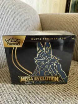 Pokemon TCG Mega Evolution Lucario Elite Trainer Box ETB Sealed - Image 1
