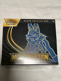 Pokemon TCG Pokemon Mega Evolution Lucario ETB Elite Trainer Box NEW - Image 1