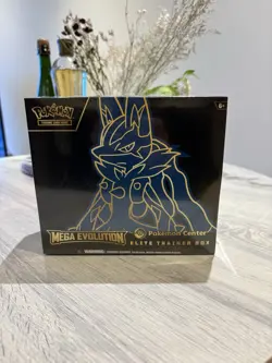 Pokemon Center ETB Elite Trainer Box Mega Evolution Lucario TCG - Image 1
