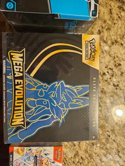 Pokemon TCG Mega Evolution Elite Trainer Box ETB Lucario Sealed - Image 1