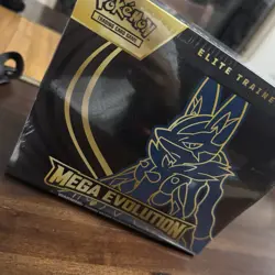 Pokemon TCG Mega Evolution Lucario Elite Trainer Box ETB damaged - Image 1