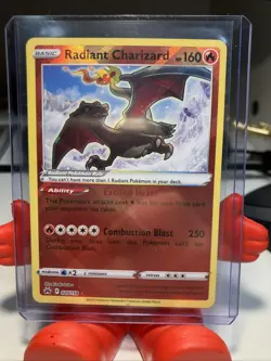 Pokemon TCG Radiant Charizard Crown Zenith NM condition - Image 1