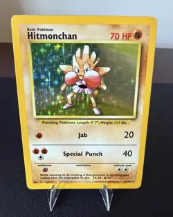 Pokemon TCG Hitmonchan Base Set 7/102 Holo Rare Vintage 1999 LP/MP Unlimited - Image 4