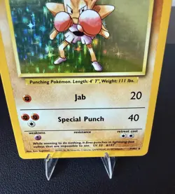 Pokemon TCG Hitmonchan Base Set 7/102 Holo Rare Vintage 1999 LP/MP Unlimited - Image 5