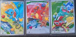 Pokemon First Partner Illustration Collection MEP #37, #38, #39 Stamped 30th - Image 1