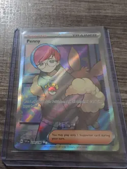 Pokemon TCG Penny Scarlet & Violet Holo Ultra Rare Card 239/198 NM/M Condition - Image 3