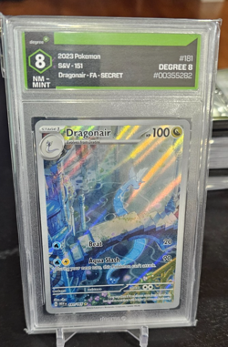 Pokemon Dragonair 181/165 2023 S&V 151 Illustration Rare Card DEGREE GRADED 8 - Image 1