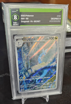 Pokemon Dragonair 181/165 2023 S&V 151 Illustration Rare Card DEGREE GRADED 8 - Image 2