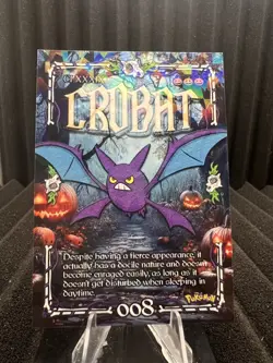 Crobat #8 - Cracked Ice Holo - Prisma Trick or Treat Cards - Pokemon - Image 1