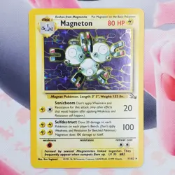 Magneton - 11/62 - Holo Rare - Fossil - Pokemon Card #L9 - Image 2