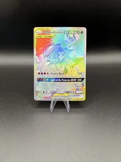 Solgaleo & Lunala GX 254/236 Holo Rainbow Secret Rare Card NM Condition - Image 1