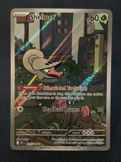 Pokemon TCG Shelmet 093/086 Illustration White Flare Holo Card NM - Image 1