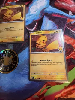 Lot Of 3 Pokemon Day Pikachu Promo Card With 1 30th Anniversary Coin - Image 5
