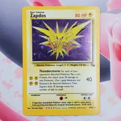 Zapdos - 15/62 - Holo Rare - Fossil - Pokemon Card #L8 - Image 2