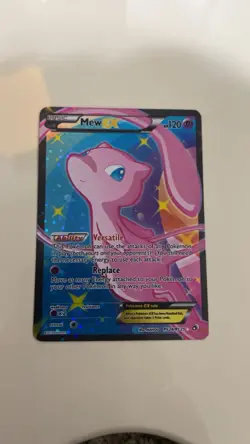 Pokemon Mew EX Full Art Holo RC24/RC25 Legendary Treasures Ultra Rare Card - Image 1