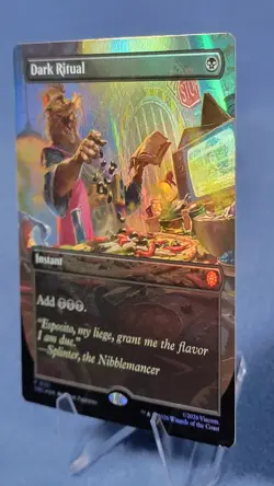 Dark Ritual 131 PROMO BORDERLESS FOIL TMNT Commander MTG LP Card Rare * 🔮 - Image 5