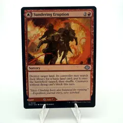 MTG Sundering Eruption // Volcanic Fissure Modern Horizons 3 Regular NM - Image 1
