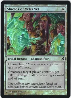 Magic the Gathering Lorwyn - SHIELDS OF VELIS VEL - White Common FOIL NMINT MTG - Image 1