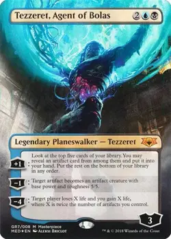 Tezzeret, Agent of Bolas - Foil Extended Art Mythic Edition NM MTG - Image 1