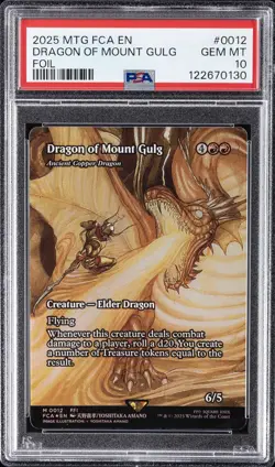 2025 MTG FINAL FANTASY THROUGH THE AGES FOIL #0012 DRAGON OF MOUNT GULG PSA 10 - Image 1