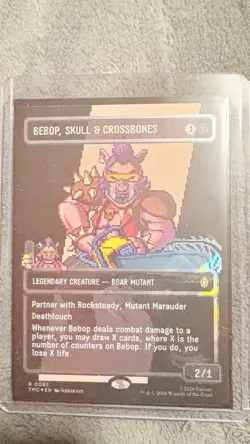 Bebop, Skull & Crossbones (Borderless) (Surge Foil) Commander: Teenage Mutant... - Image 1