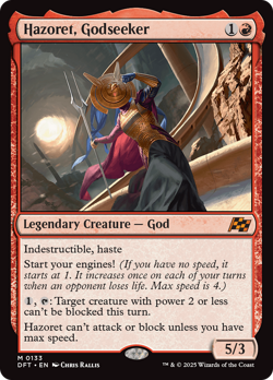 Hazoret, Godseeker [Aetherdrift] Foil Near Mint - Image 1