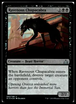 Rivals of Ixalan #82 Ravenous Chupacabra - Image 1