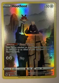 Pokemon TCG Hoothoot TG12/TG30 Swsh10: Astral Radiance Trainer Gallery Holo - Image 1