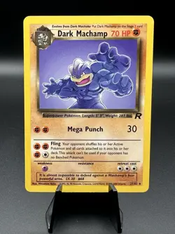 Pokemon Dark Machamp 27/82 – Team Rocket (2000) – Rare Non-Holo – LP - Image 1