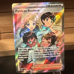 Pokemon S&V Paldean Fates Paldean Student Full Art Secret Ultra Rare 230/091 - Image 1