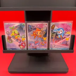 Pokemon First Partner Illustration Collection Turtwig Chimchar Piplup Promo - Image 1