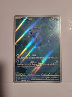 Phione Illustration Rare Pokemon TCG Sv06: Twilight Masquerade Holo Card 175/167 - Image 1