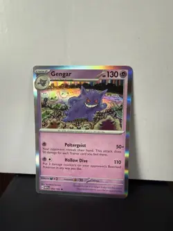 Pokemon TCG Gengar Rare Holo SV Scarlet & Violet 151 Card 094/165 NM Condition - Image 1