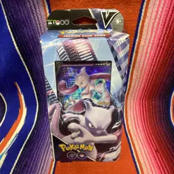 Pokemon TCG GO V Battle Deck Mewtwo V Theme Deck PKM Collectible Card Game - Image 1
