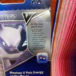 Pokemon TCG GO V Battle Deck Mewtwo V Theme Deck PKM Collectible Card Game - Image 5