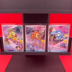 Pokemon First Partner Illustration Collection Turtwig Chimchar Piplup Promo - Image 1