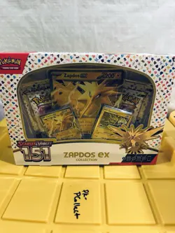 Pokemon TCG Scarlet & Violet 151 Zapdos EX Collection Box Sealed NEW - Image 1