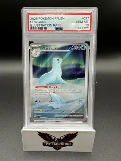 2025 Pokemon Phantasmal Flames Dewgong Illustration Rare #097/094 PSA 10 - Image 1