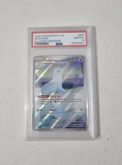 2025 POKEMON PFL EN-PHANTASMAL FLAMES ILLUSTRATION RARE #097 DEWGONG PSA 10 - Image 1
