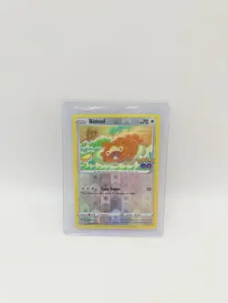 Bidoof (Peelable Ditto) Common Reverse Holo Pokemon GO 059/078 MP Pokemon TCG - Image 1