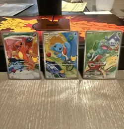 Pokemon TCG First Partner Illustration Collection Series 1 Kanto GEN 1 Starters - Image 3