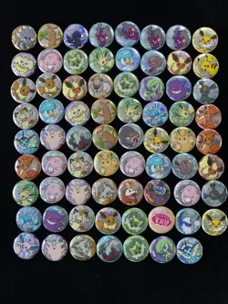 2025 Pokemon TCG S-Chinese 151C Coin Badge Pikachu Eevee Flareon Lot*71 AM11 - Image 1