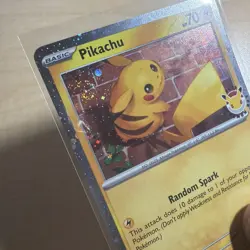 Pikachu 051 /162 Stamped 2026 Pokemon Day 30th Promo Cosmos w/ SWIRL x3 - Image 4