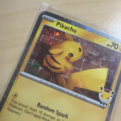 Pikachu 051 /162 Stamped 2026 Pokemon Day 30th Promo Cosmos w/ SWIRL x3 - Image 5