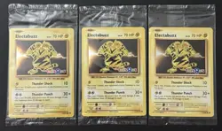 2016 POKEMON TOYS R US PROMO HOLO ELECTABUZZ X3 NM SEALED SET 💫 - Image 1