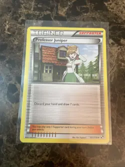 Professor Juniper 101/114 Black & White Regular - Pokemon Card - Image 1
